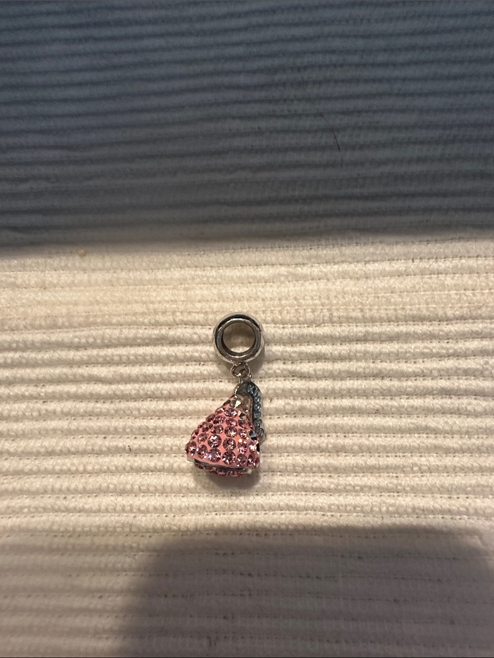 Pandora Pink Crystal Hershey Kiss Dangle Charm